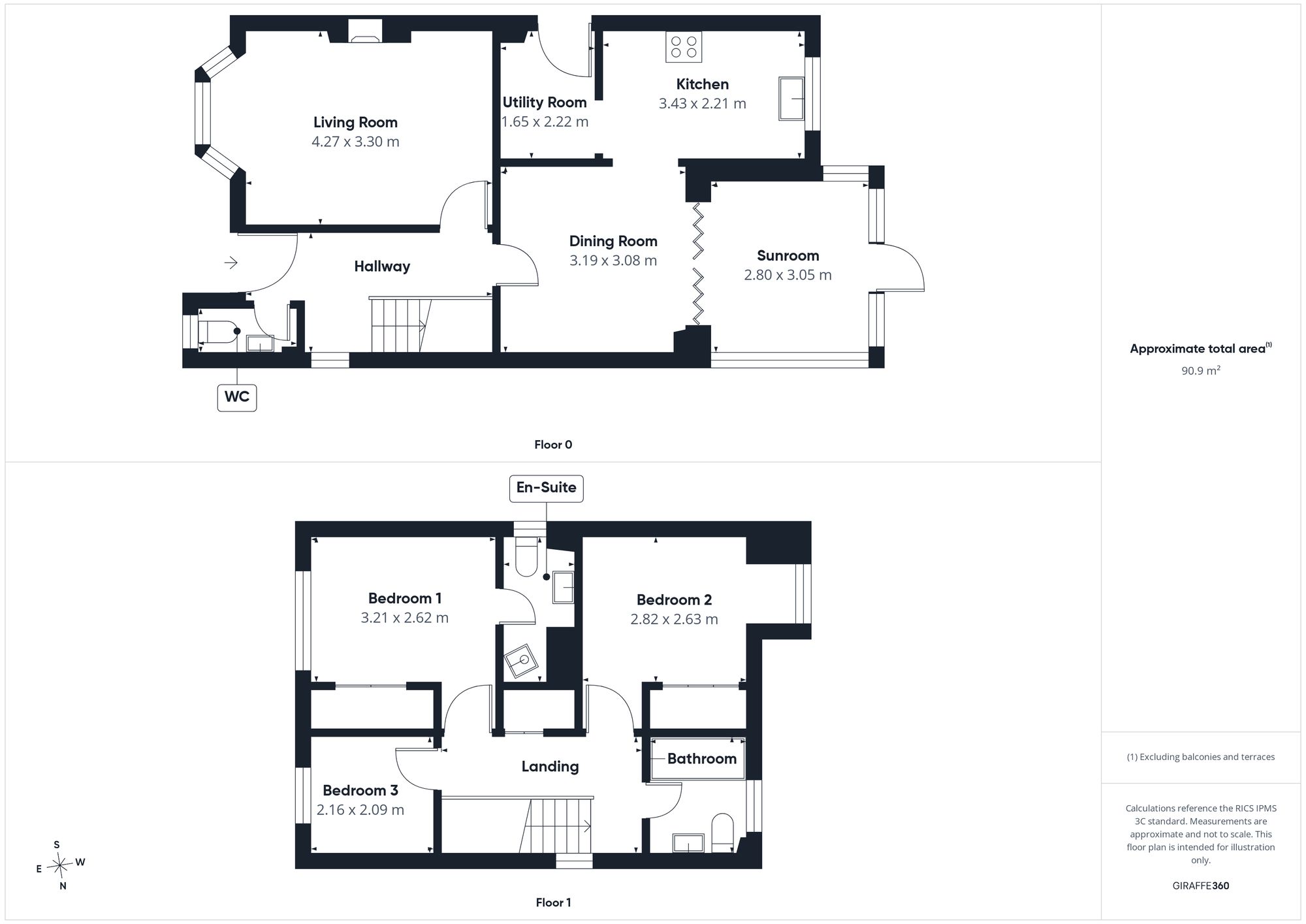 26 Lowther Close, Eastbourne floorplan