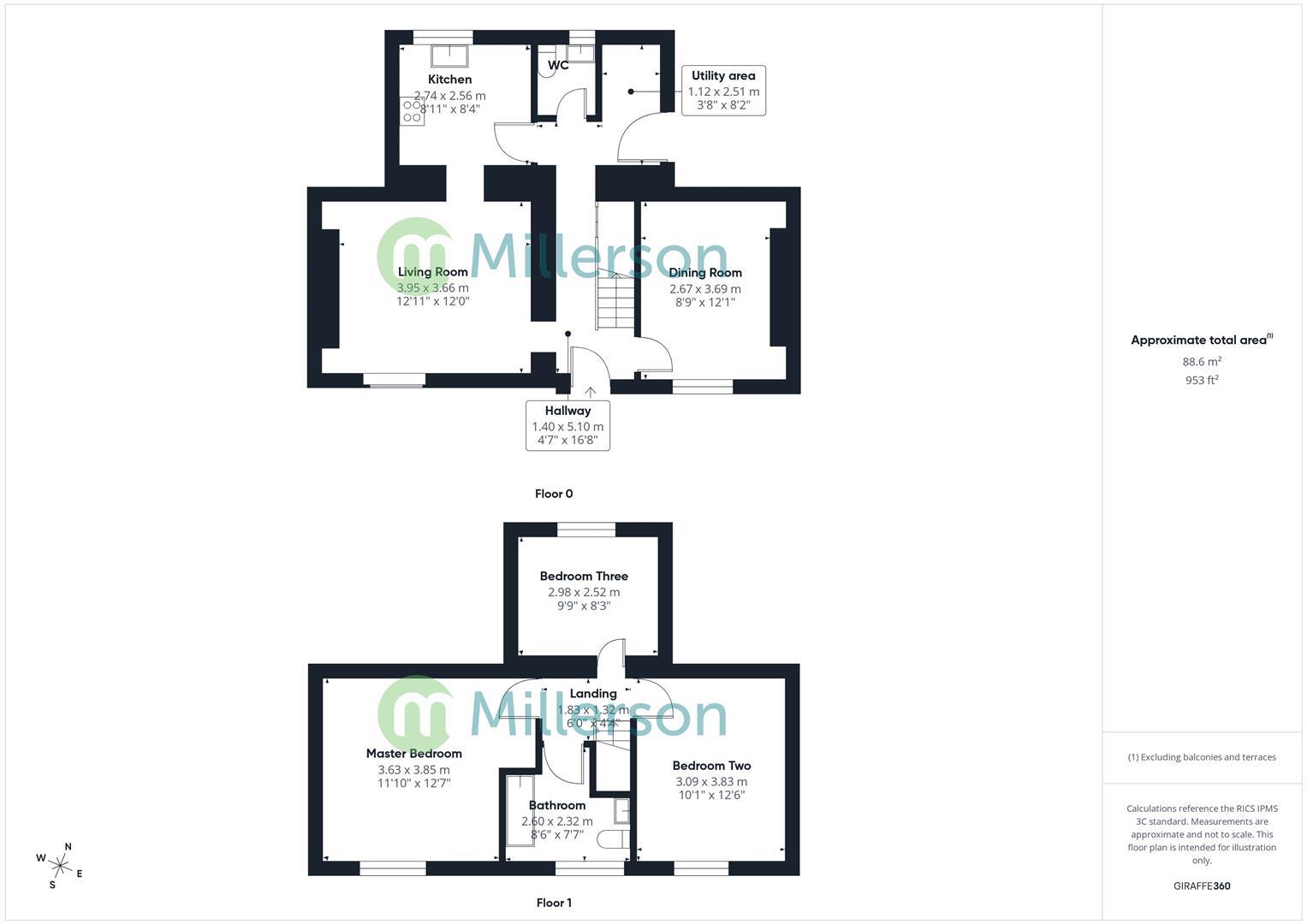 Primrose Villa, Brokenshire Corner, Redruth floorplan