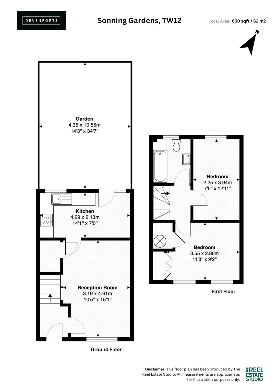 73, Sonning Gardens, Hampton floorplan