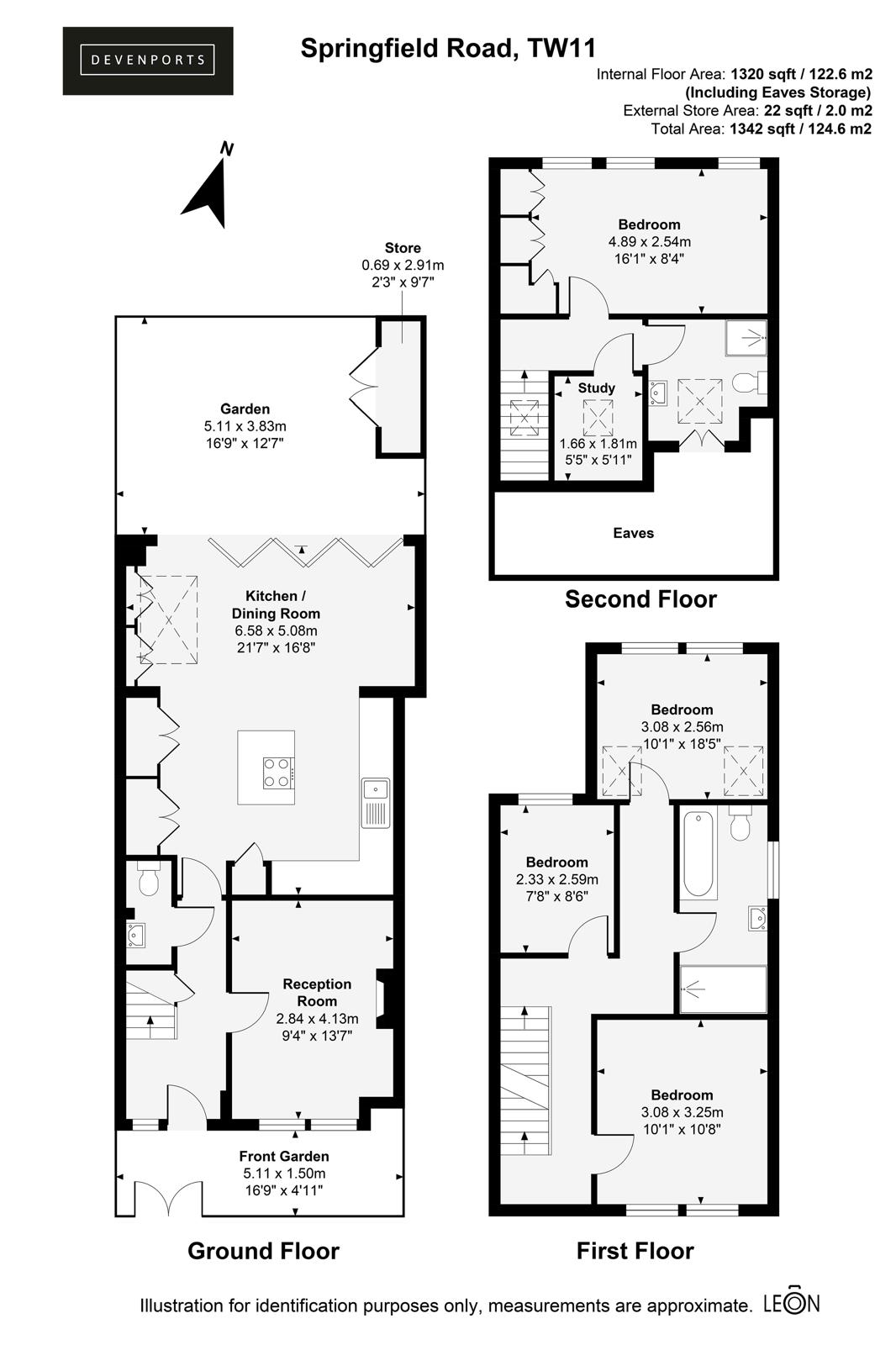 39, Springfield Road, Teddington floorplan