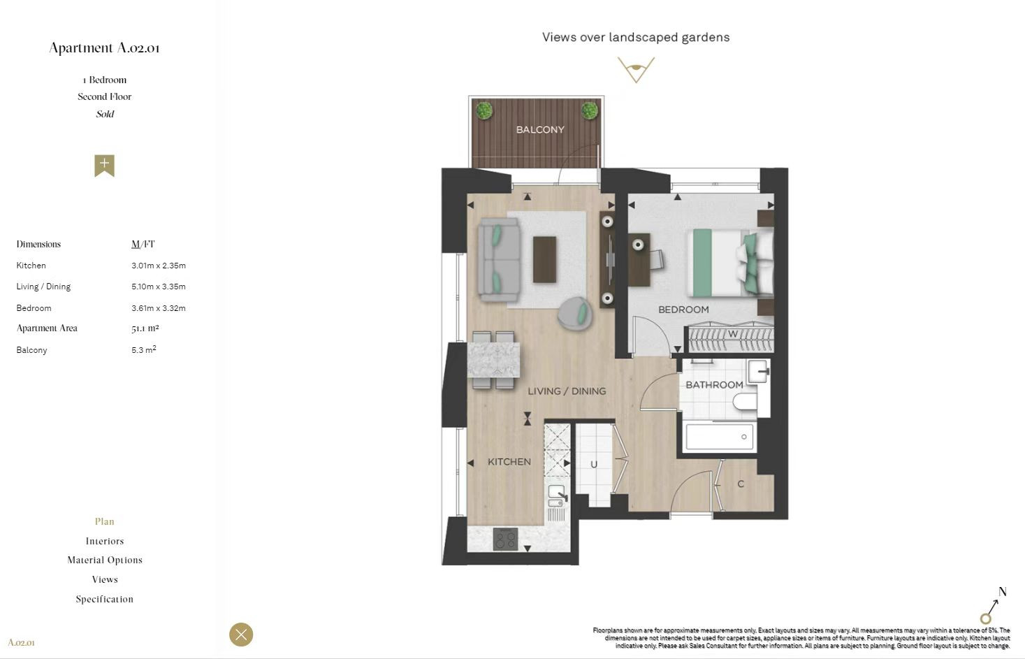 15, Scarlet Court, London floorplan