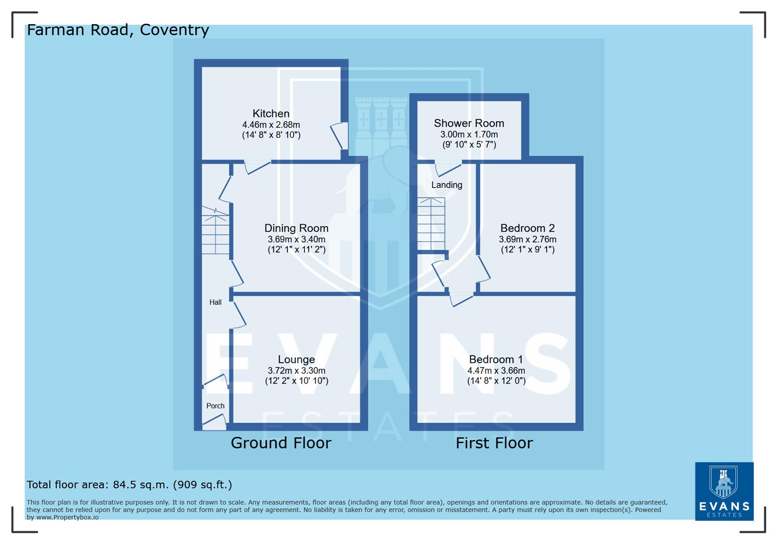 51, Farman Road, Coventry floorplan