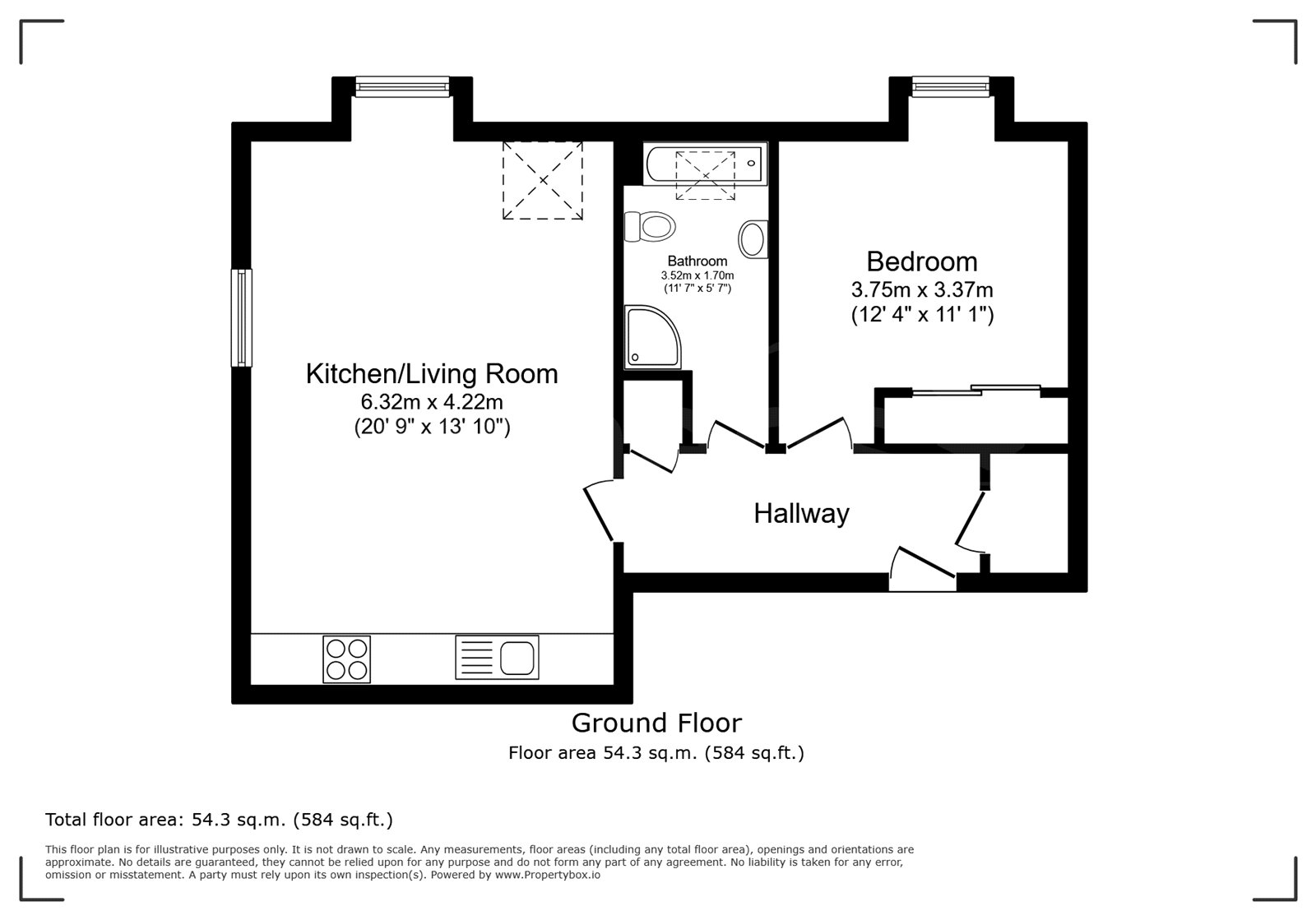 Flat 4, Rokeby House, 466, Wokingham Road, Reading floorplan