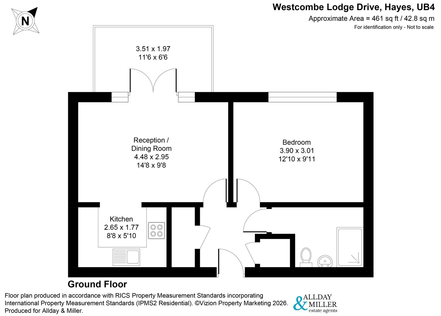13, Westcombe Lodge Drive, Hayes floorplan