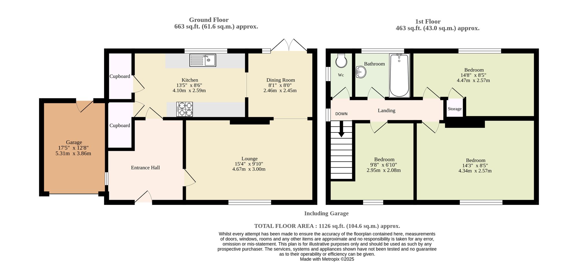 1 University Crescent, Great Yarmouth floorplan