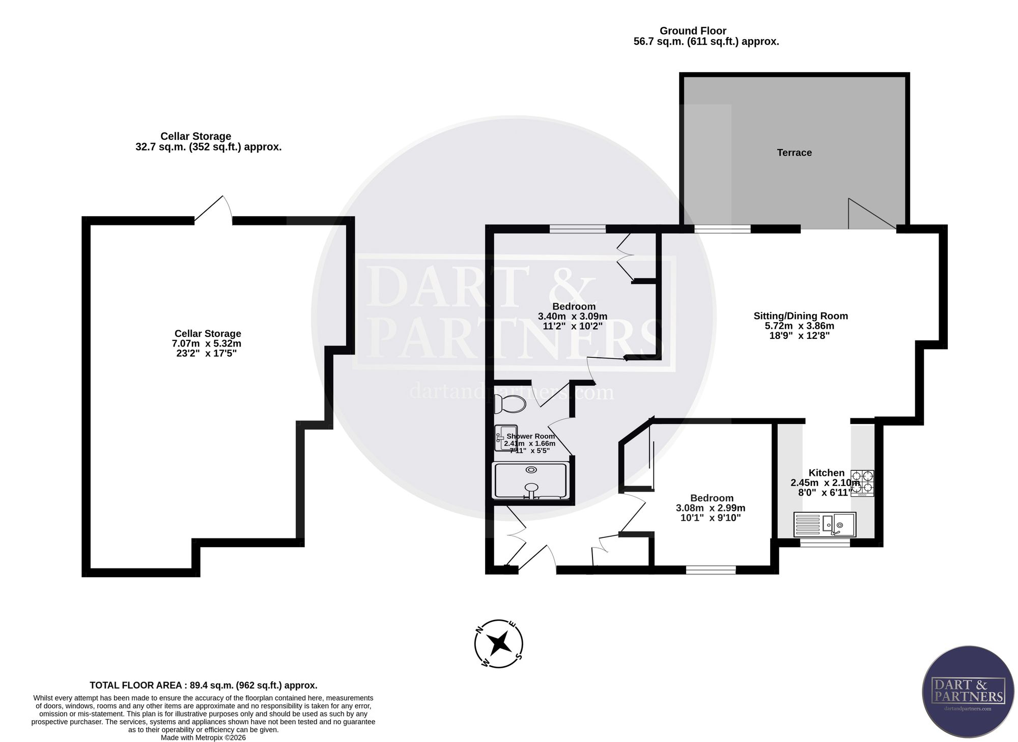 2 Southernhay Mews Second Drive, Teignmouth floorplan