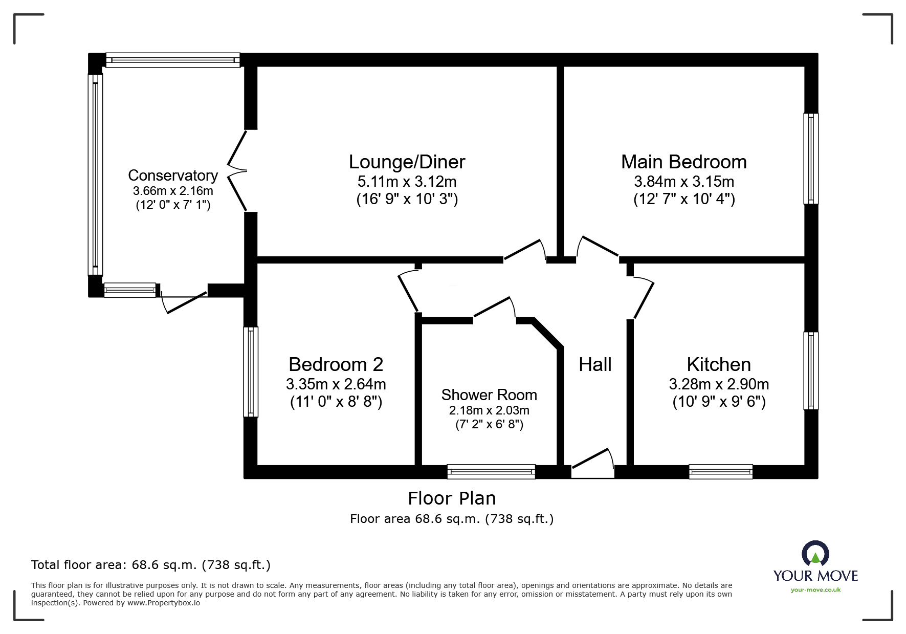 6, Hillside Gardens, Swadlincote floorplan