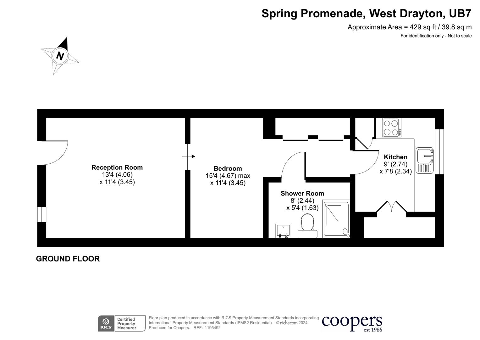 Flat 21 Hampstead House, 2 Spring Promenade, West Drayton floorplan