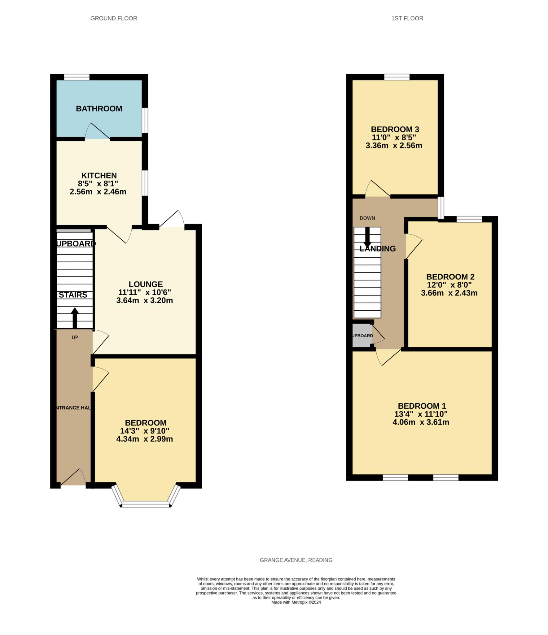 Grange Avenue, Reading floorplan