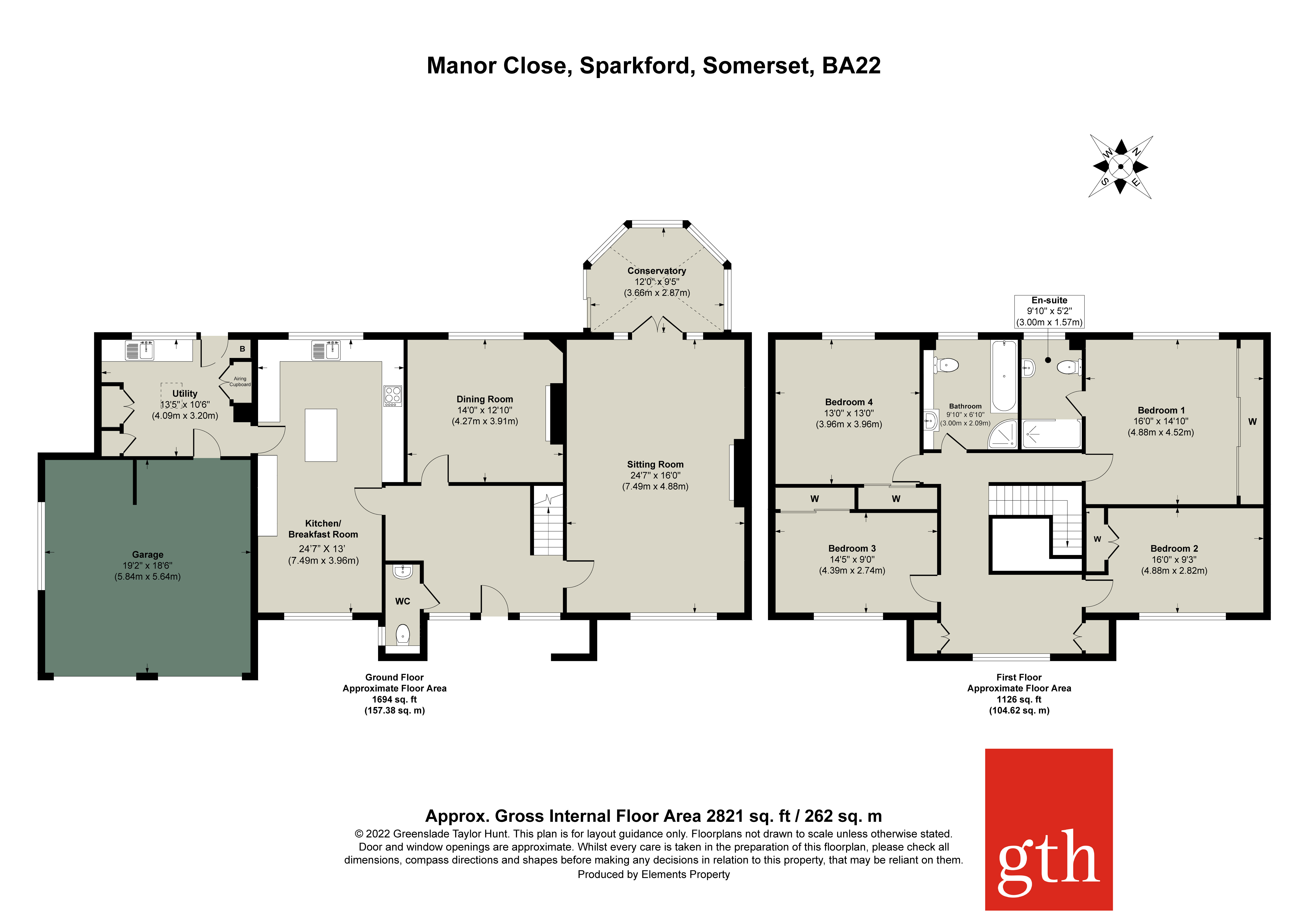 6, Manor Close, Yeovil floorplan