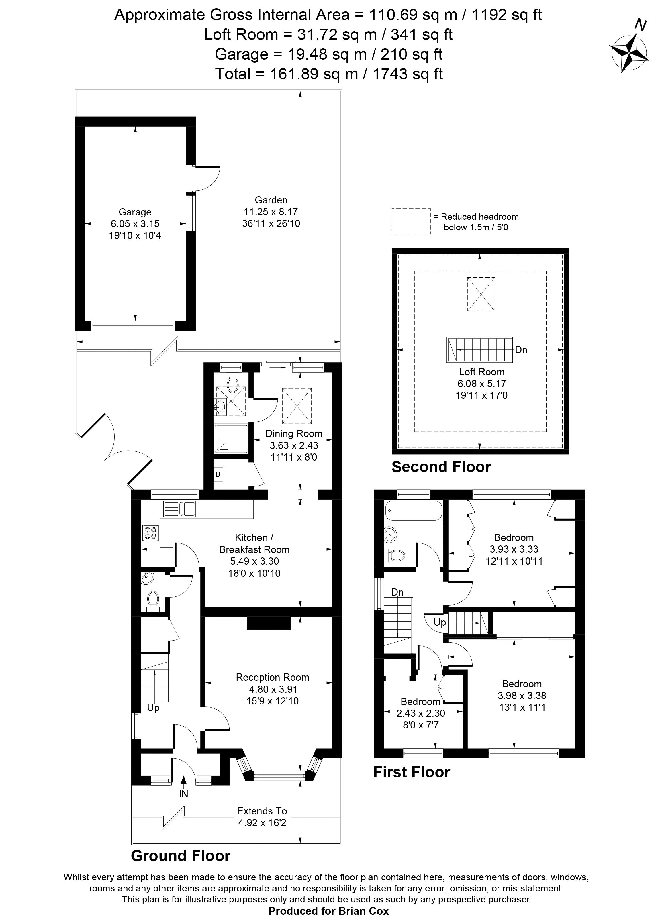 53, Bournemead Avenue, Northolt floorplan
