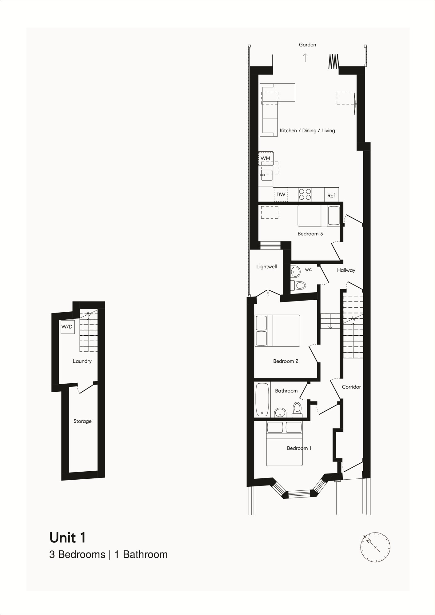 Flat A, 8, Norroy Road, London floorplan
