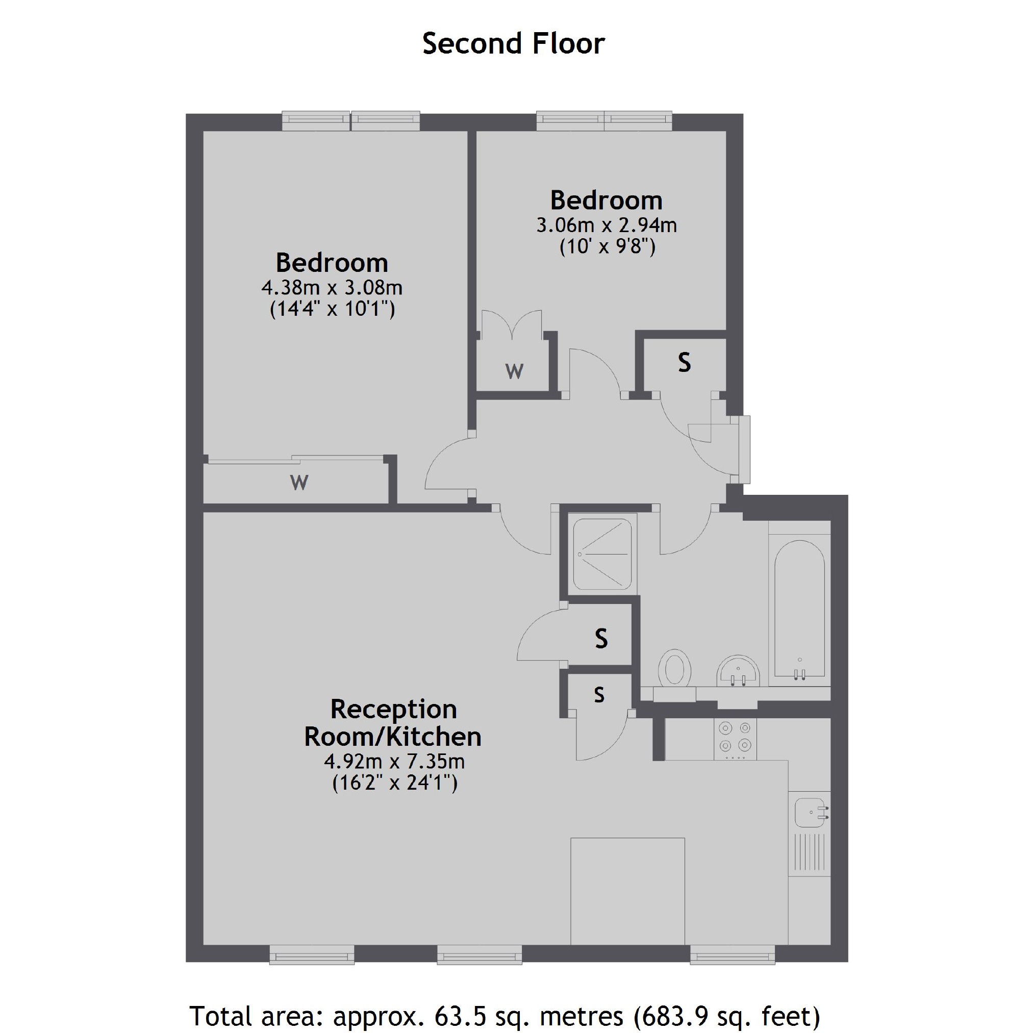 2 Bedrooms Flat to rent in Cable Street, London E1