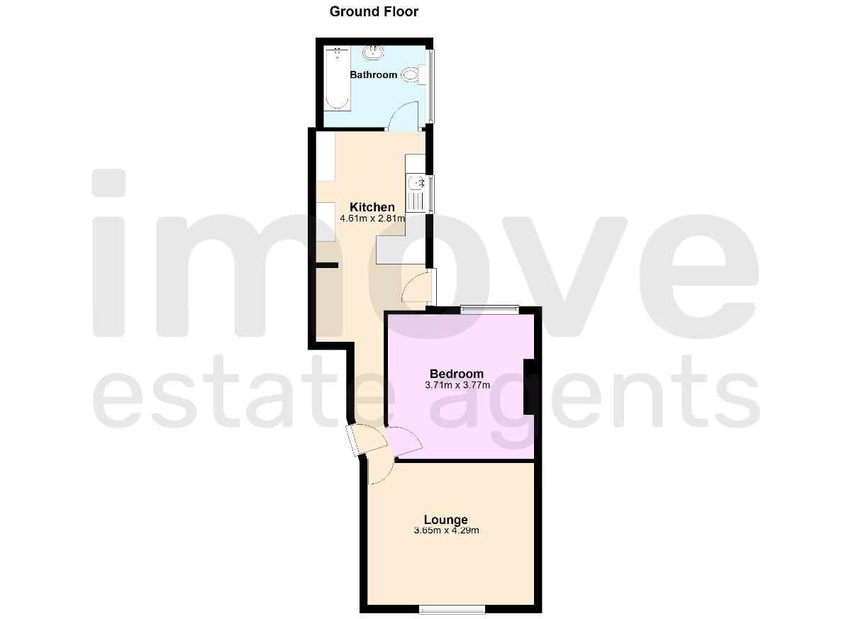 Ground Floor Flat, 40 Upton Road, Torquay floorplan