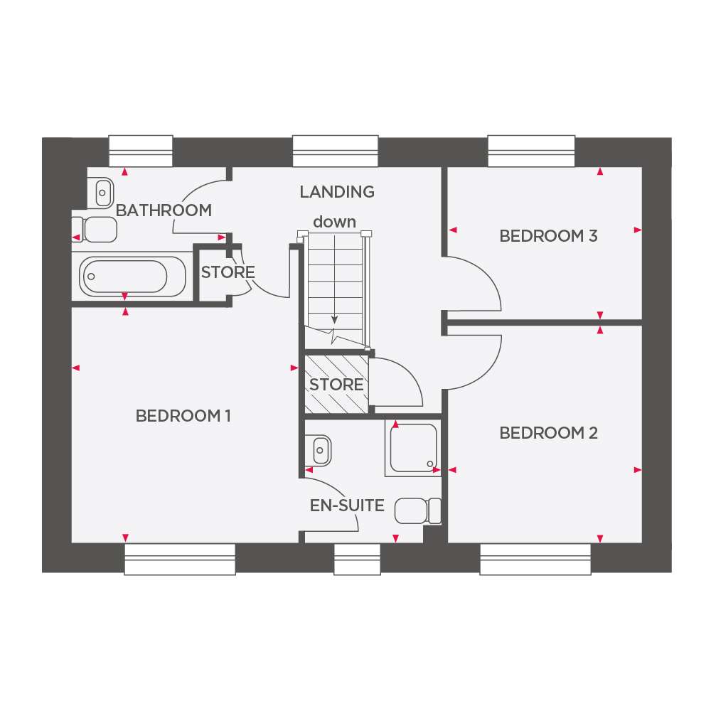 88, Lark View, Liskeard floorplan