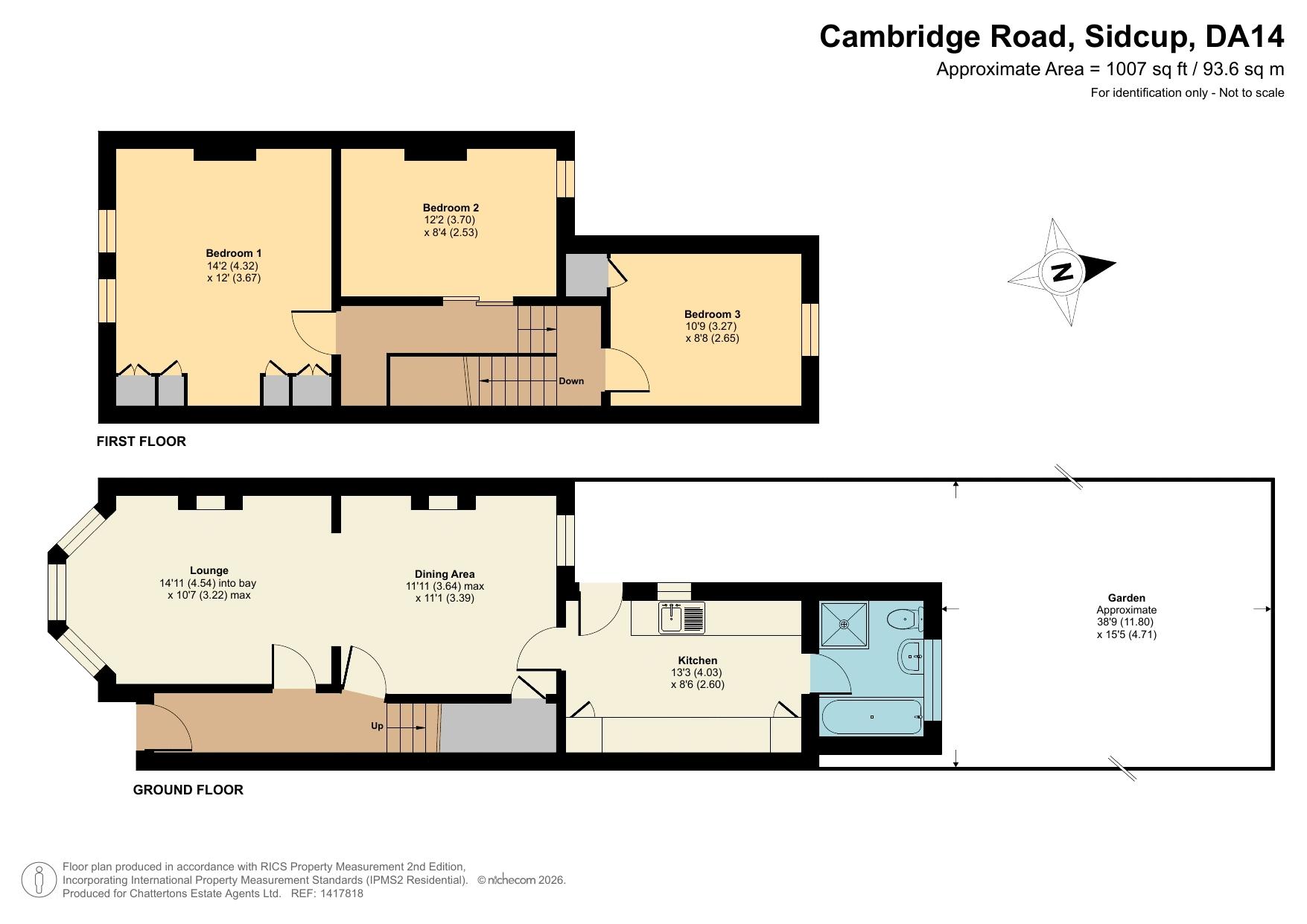 14, Cambridge Road, Sidcup floorplan