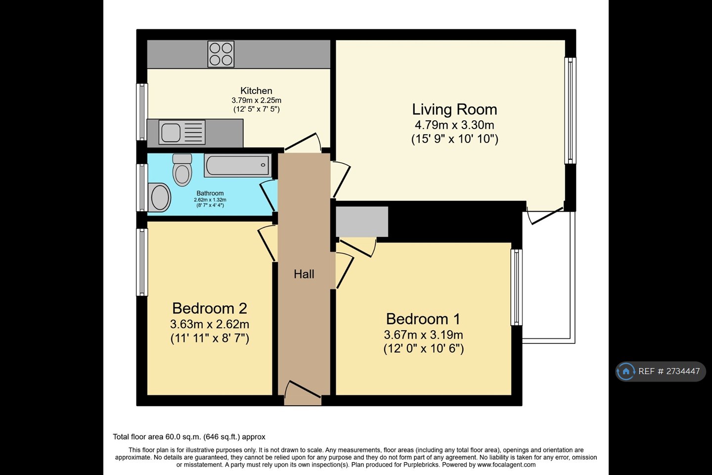 Flat, Knapdale Street, Glasgow floorplan