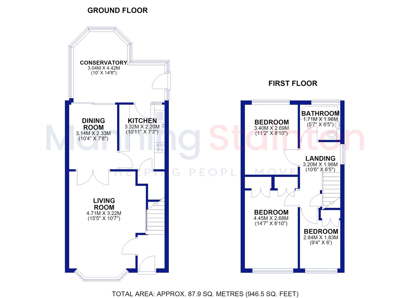32, Clover Court, Pudsey floorplan