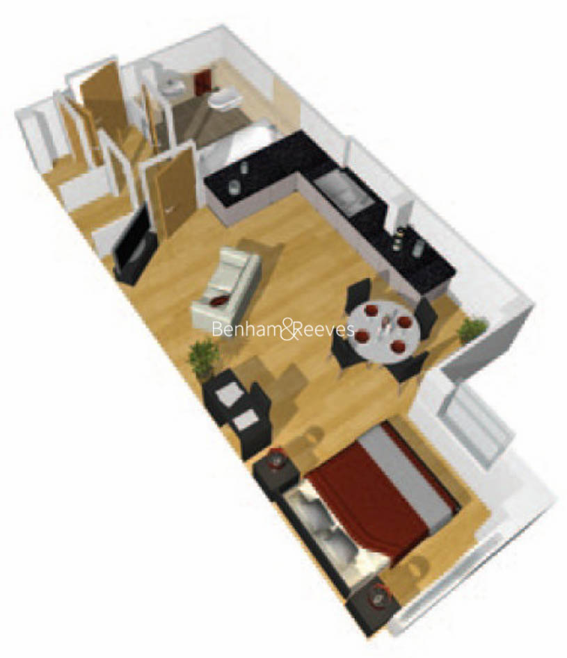 0 Bedrooms Studio to rent in Caspian Apartments, Salton Square E14
