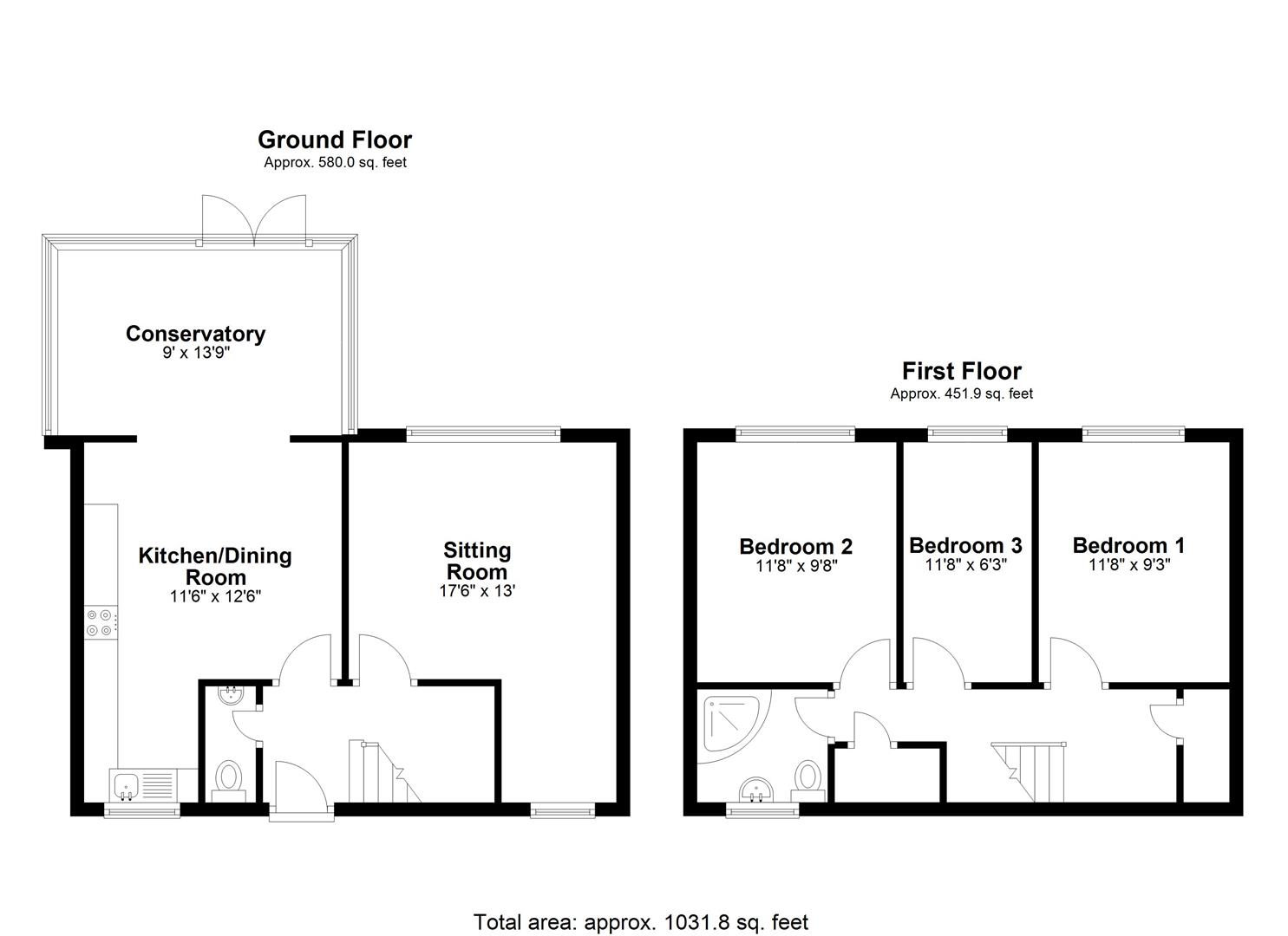 17, Westerleigh Close, Chippenham floorplan