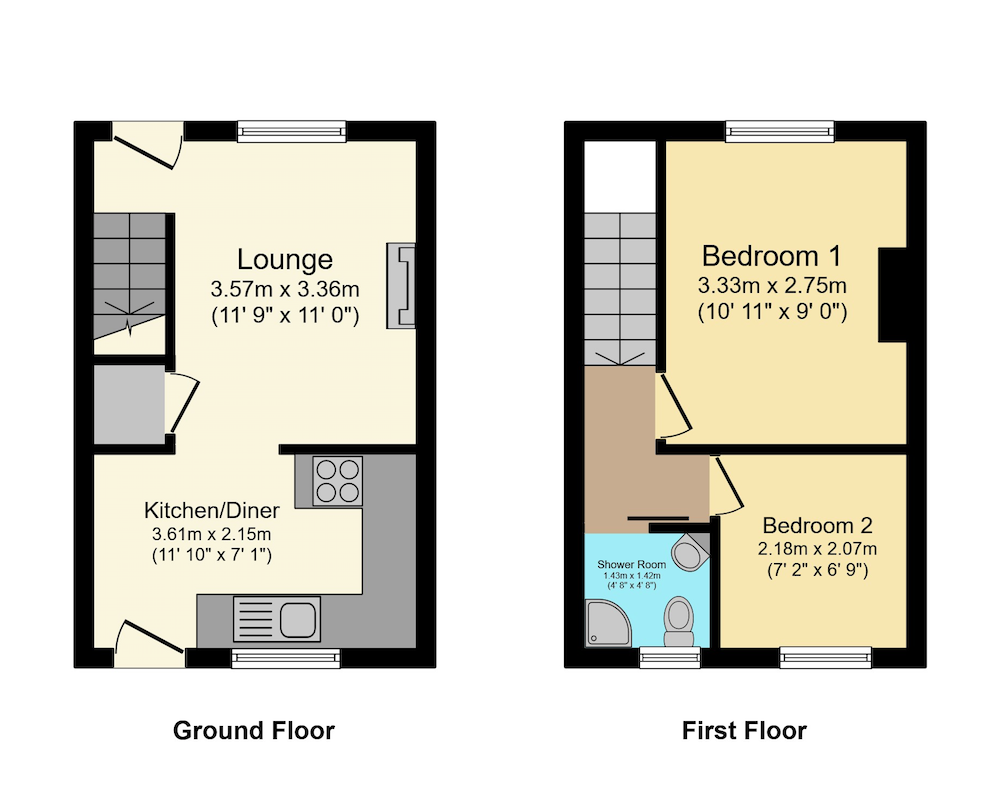 2 Bedrooms Terraced house for sale in Mill Lane, Weston SG4