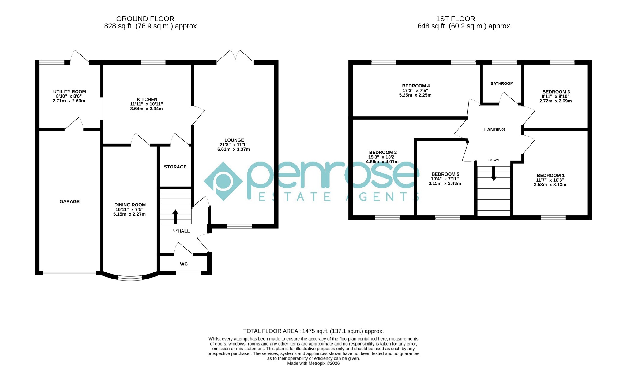4 Chalfont Way, Luton, Bedfordshire floorplan