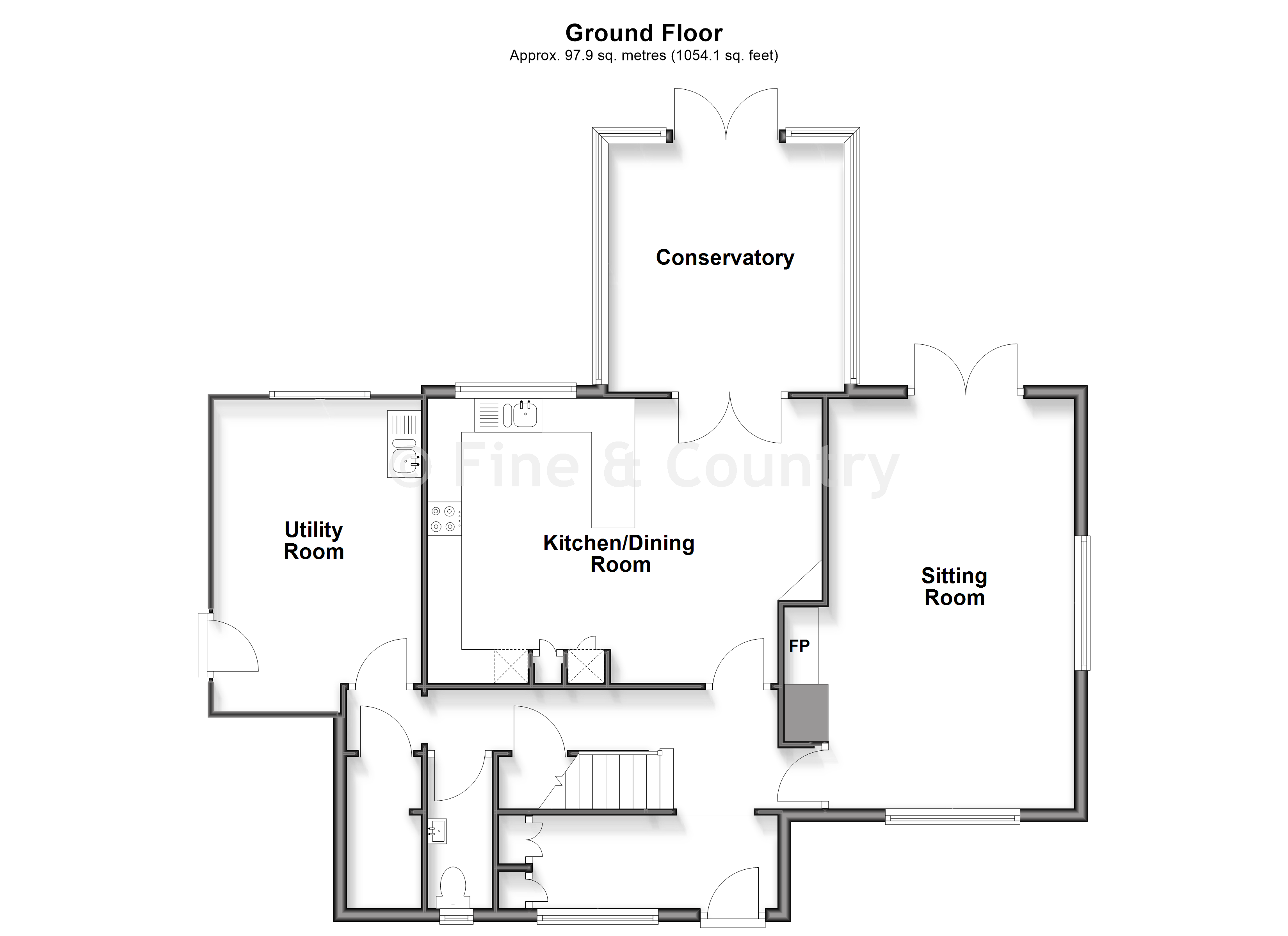Bowlings, Bedbury Lane, Freshwater floorplan