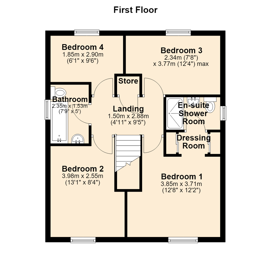 14, Brambling Drive, Bacup floorplan