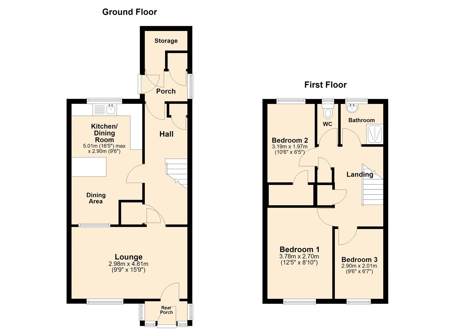 1, Reigate Close, Hull floorplan