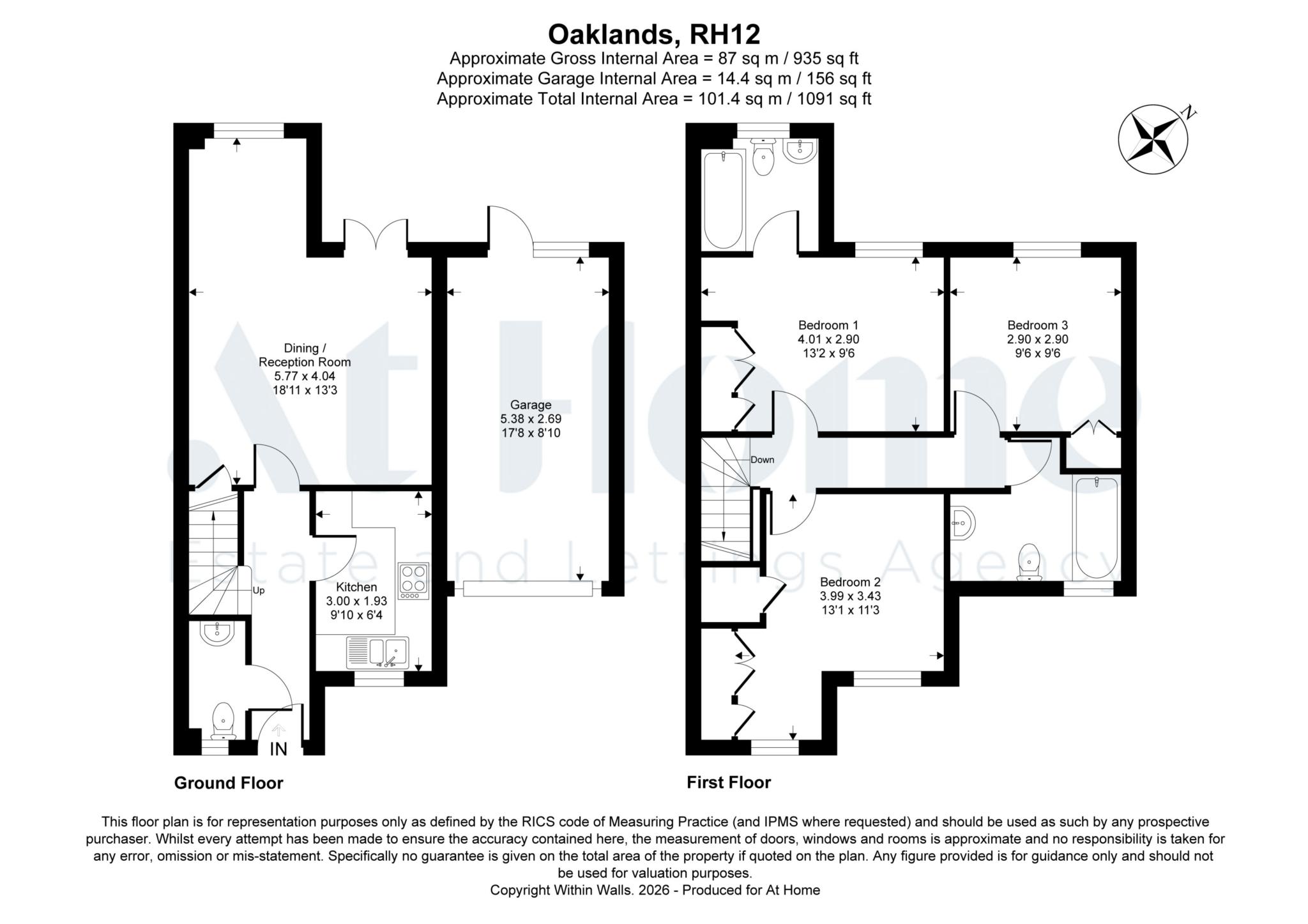 5, Oaklands, Redford Avenue, Horsham floorplan