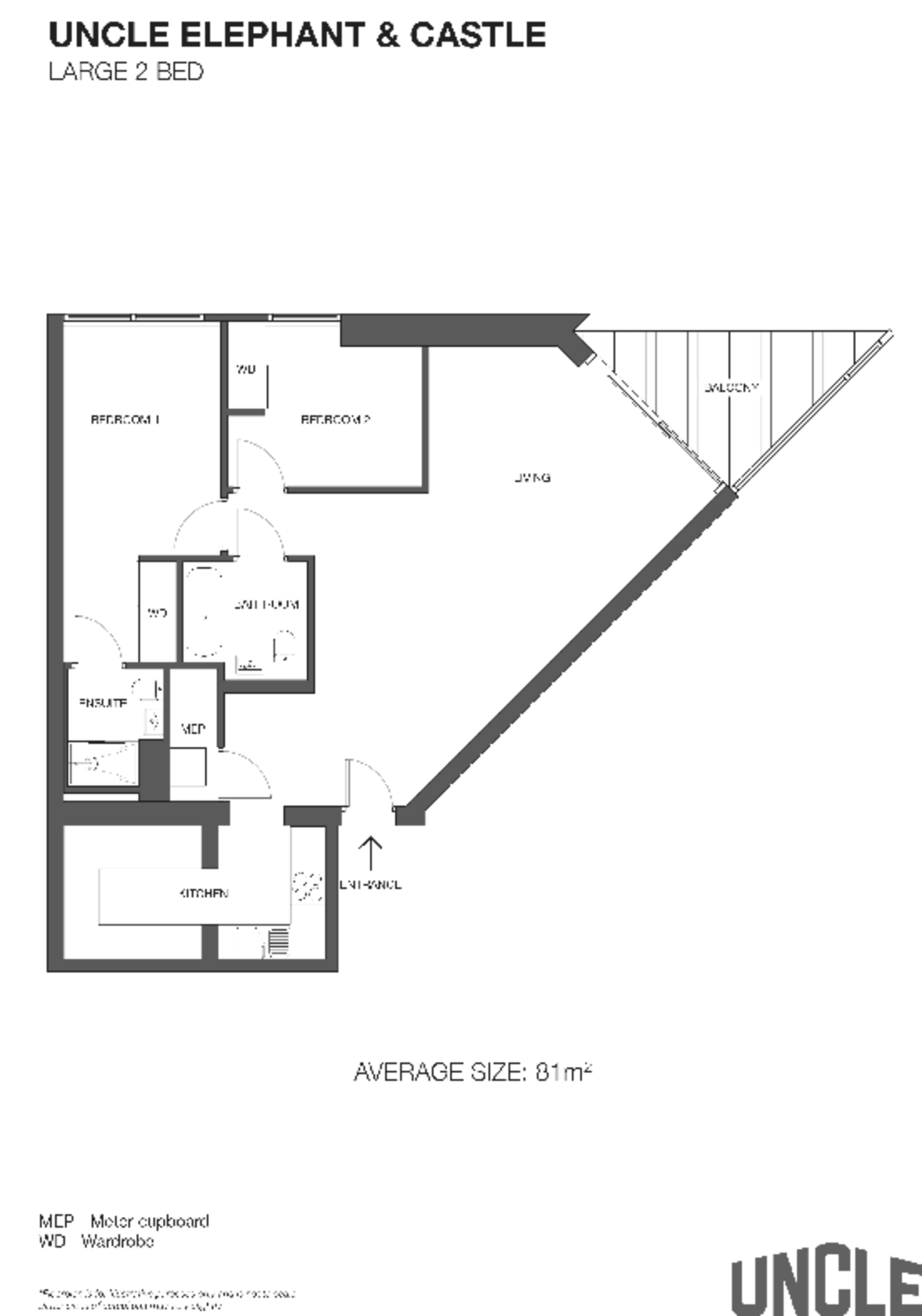 Churchyard Row, Elephant and Castle floorplan