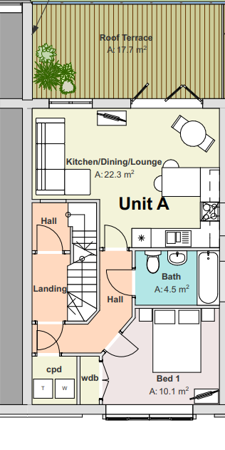 Flat 2, 46, Coldharbour Road, Bristol floorplan