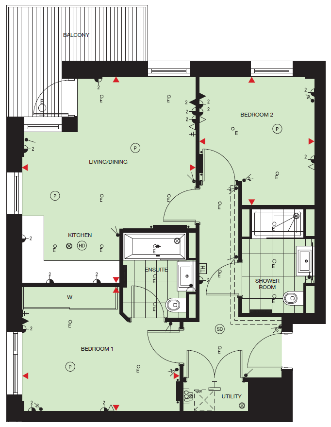 18 Baroque Gardens,, Grand Canal Avenue, London floorplan
