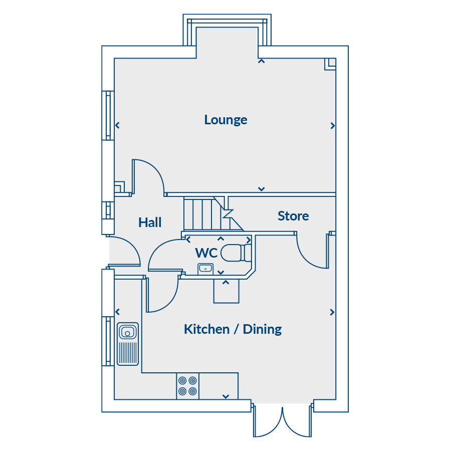 Plot 122, 4 Hamilton Way, Shadsworth, Blackburn floorplan