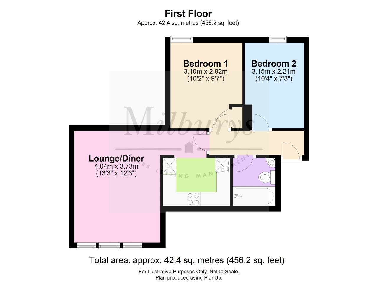 Birch Court, Birch Road, Yate BS37, 2 bedroom flat to rent 60002548
