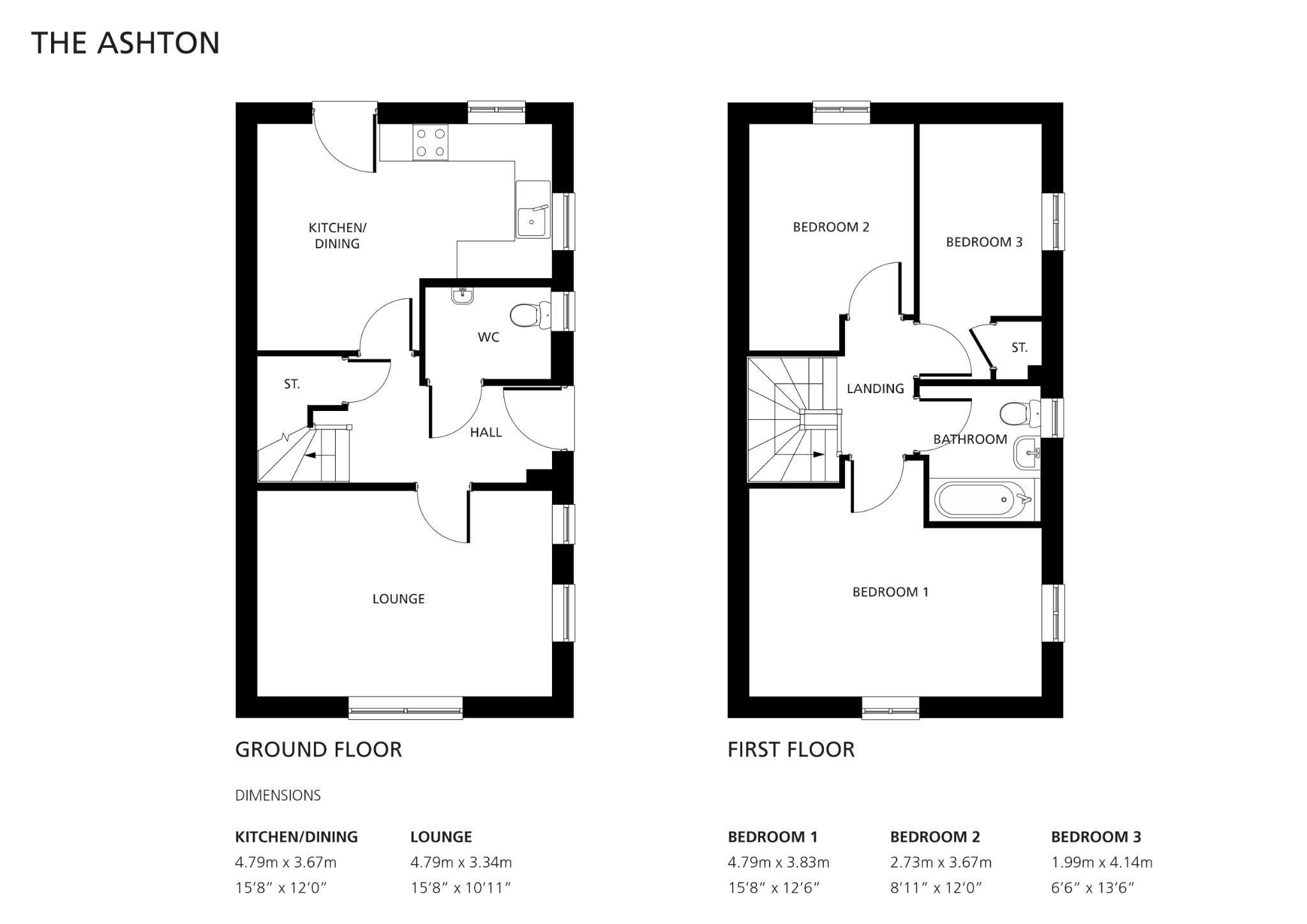 Plot 92, The Ashton, Lincoln floorplan