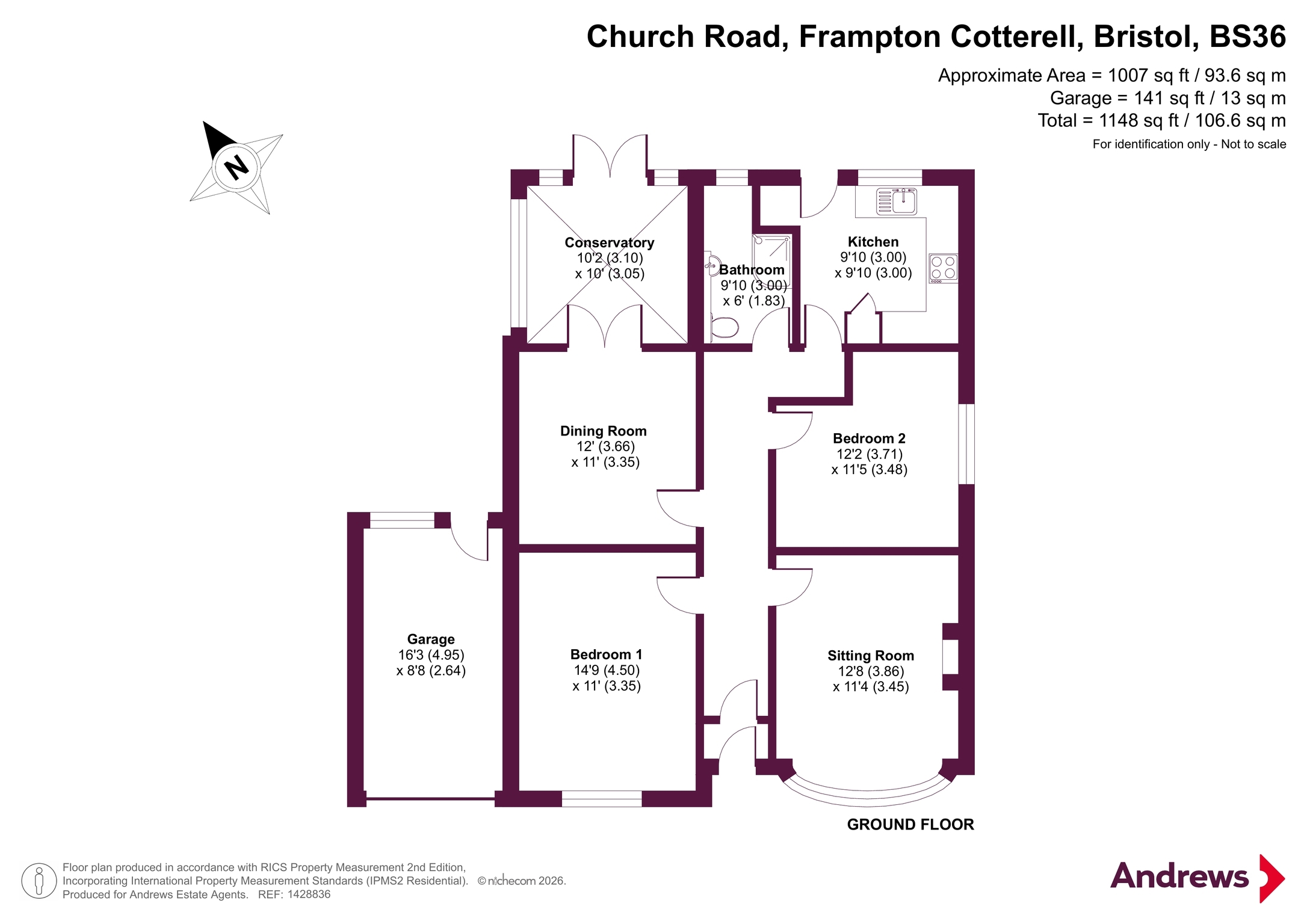 282, Church Road, Bristol floorplan