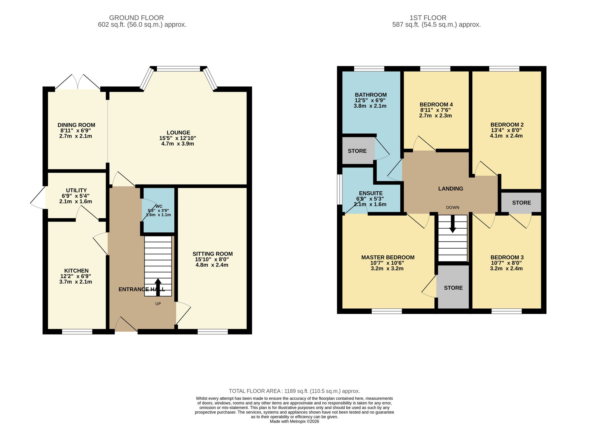 42 Sword Hill, Caerphilly floorplan