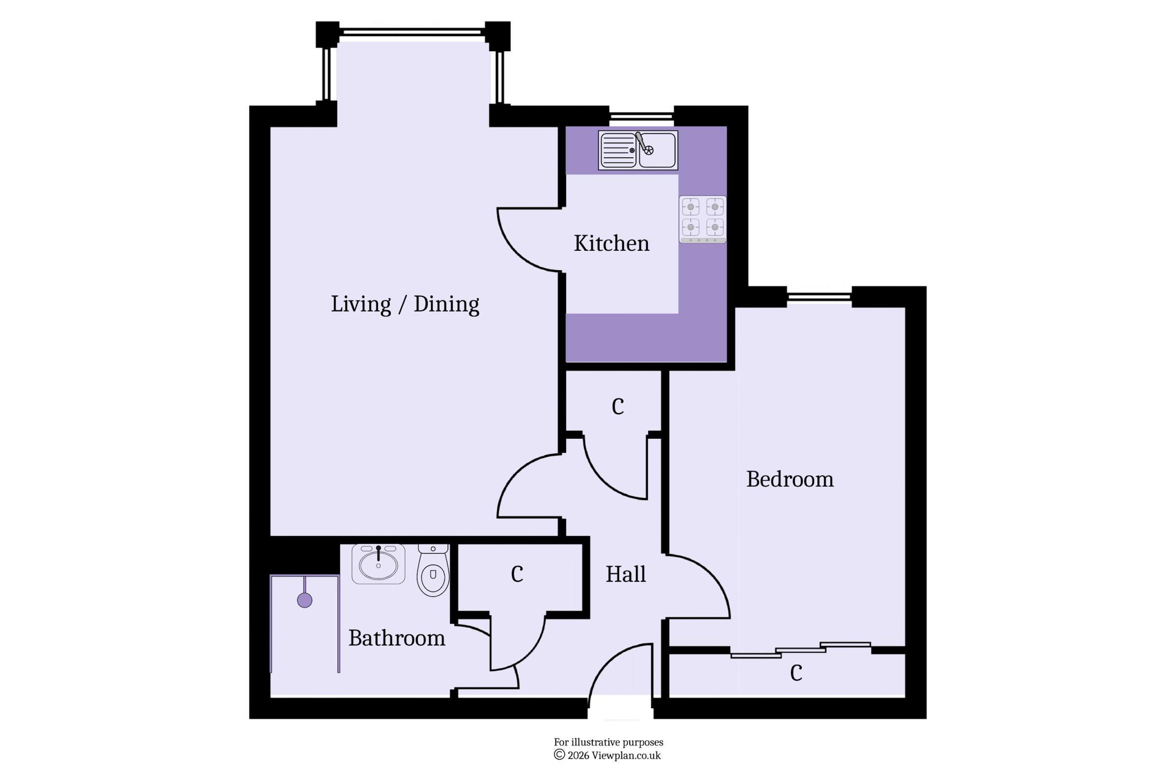 18 Westwood Court, Stanwell Road, Penarth floorplan