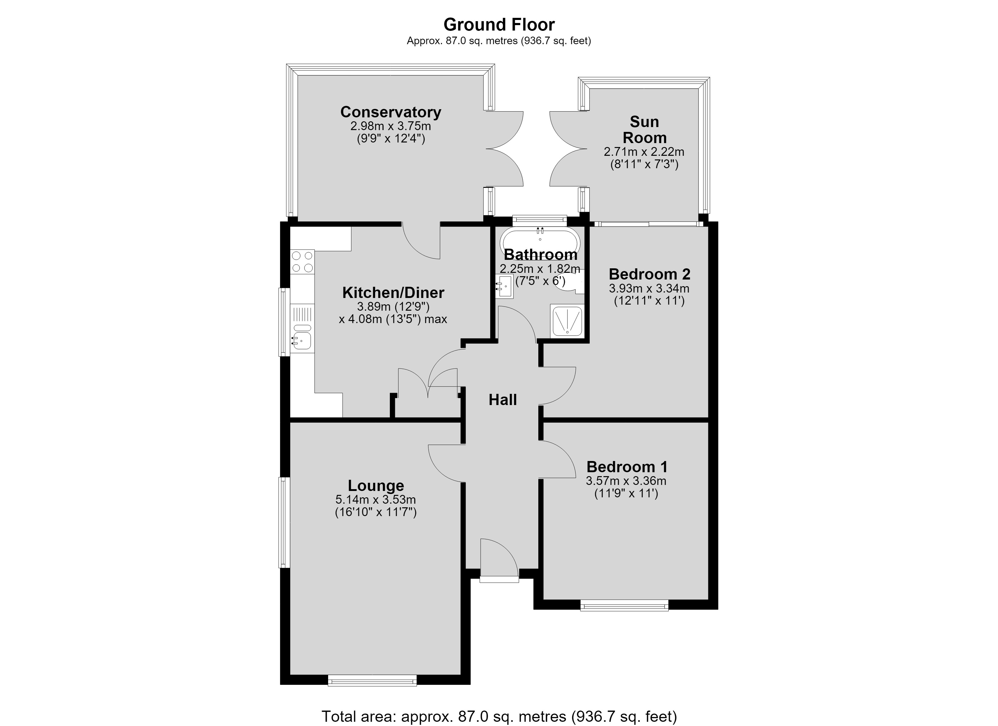 3, St. Hughs Drive, Lincoln floorplan