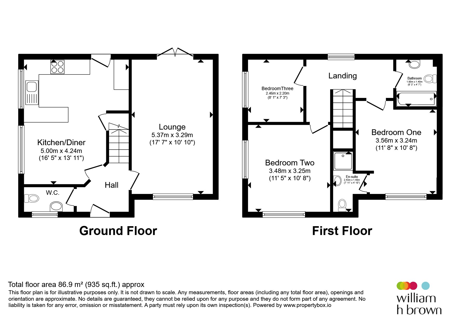 19, Crome Close, Wellingborough floorplan