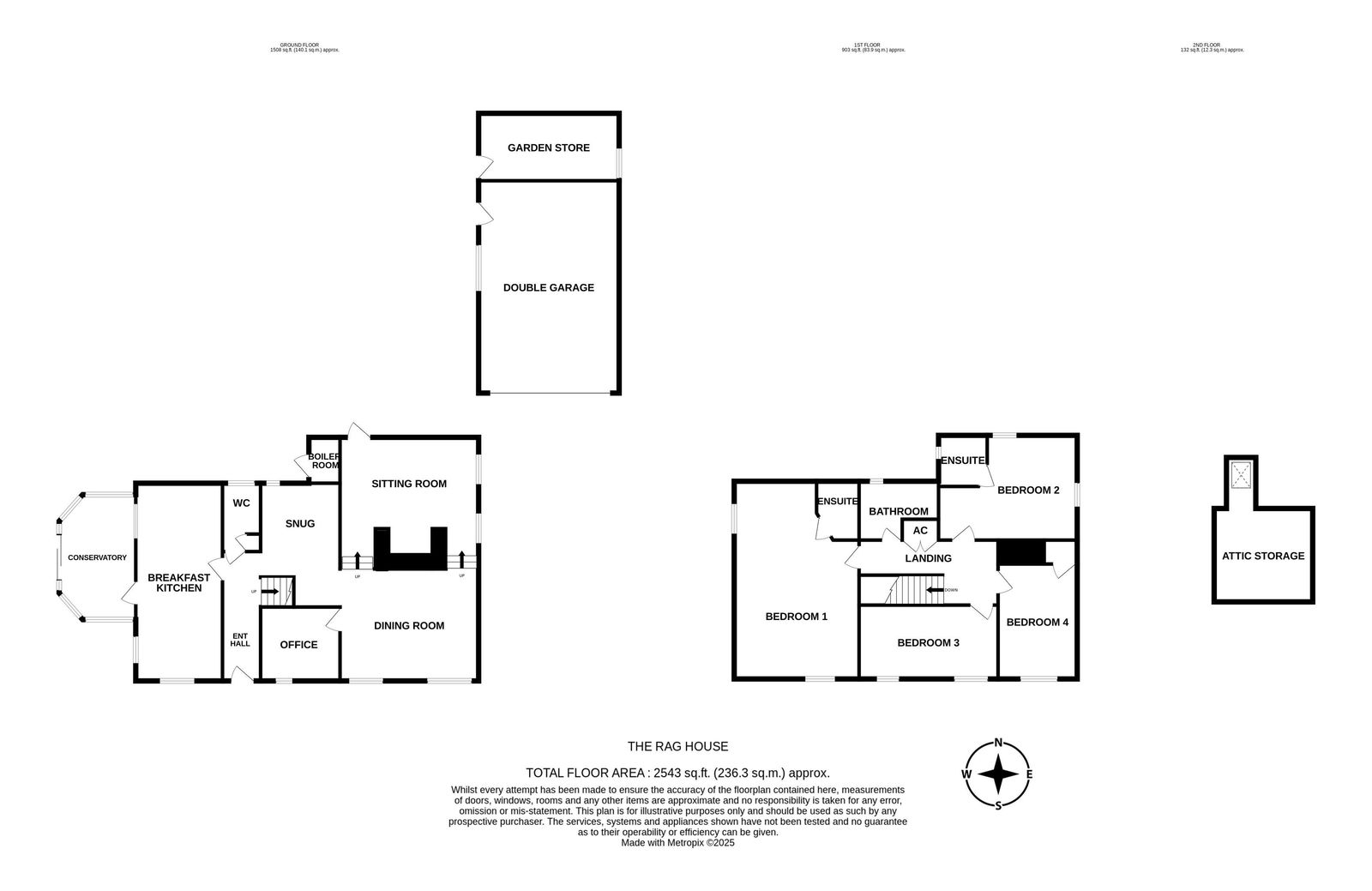 Rag House, Worcester floorplan