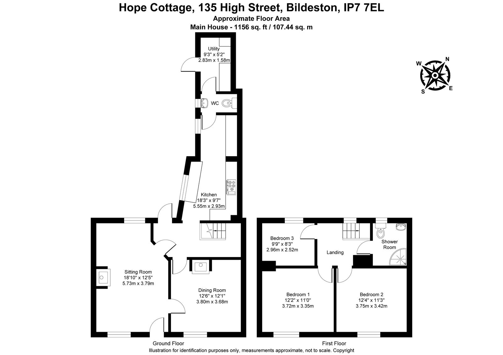 Hope Cottage,135, High Street, Ipswich floorplan
