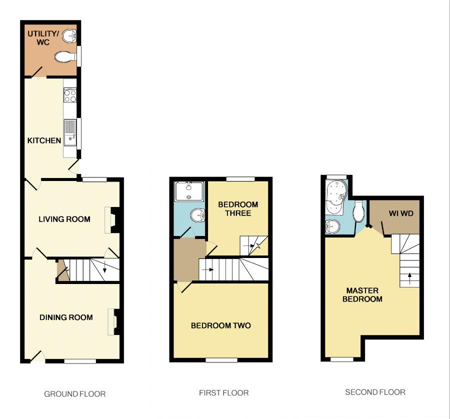 3 Bedrooms Terraced house to rent in Cruso Street, Leek, Staffordshire ST13