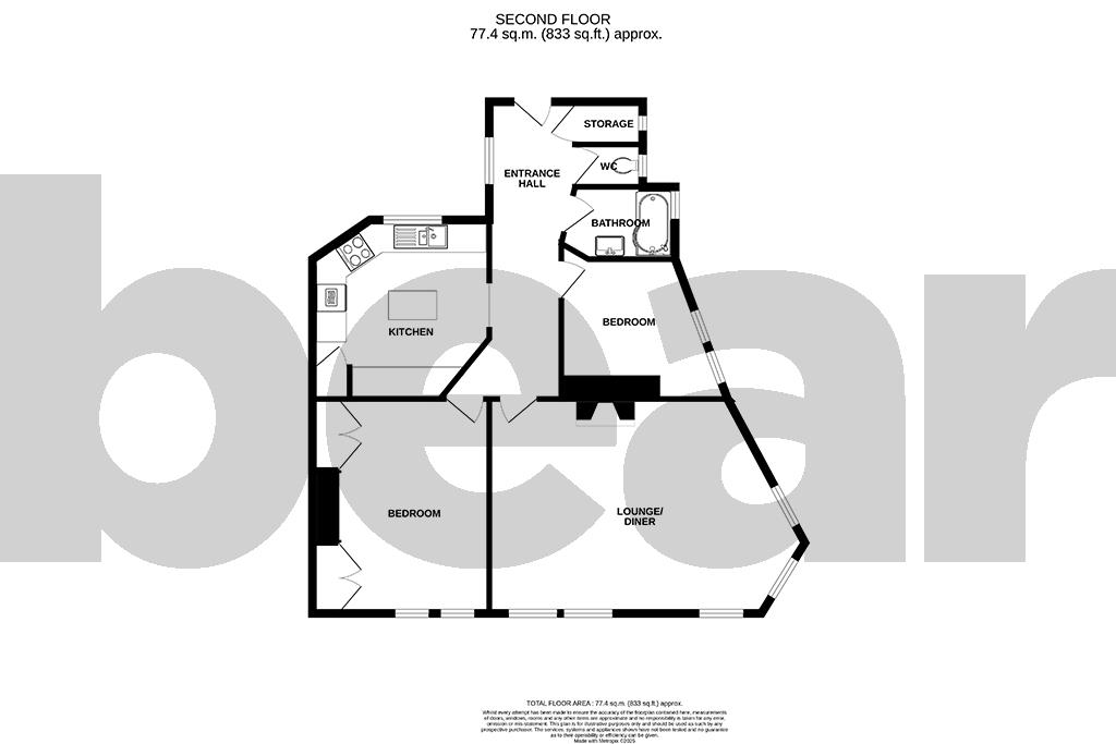 72, Elm Grove, Thorpe Bay floorplan
