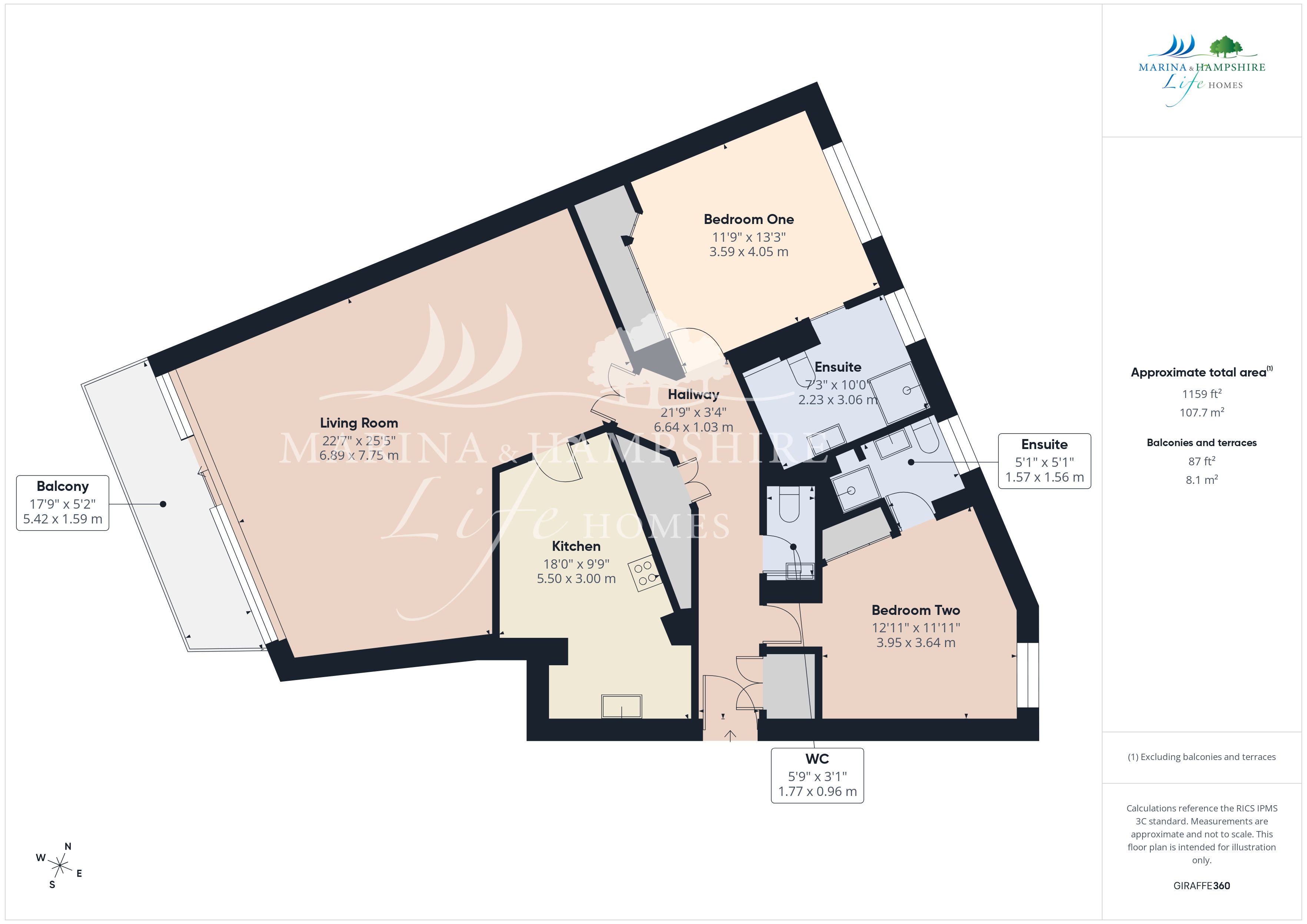 112, Oyster Quay, Portsmouth floorplan