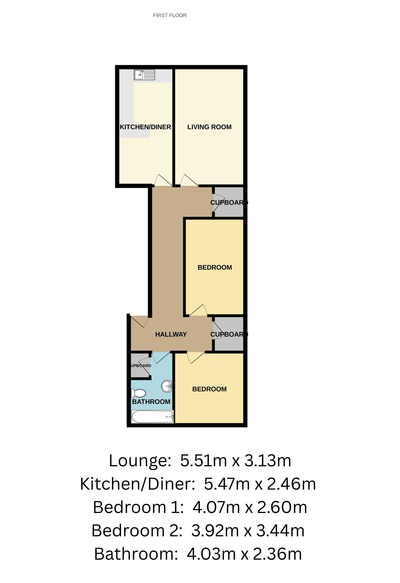 2, St Mary's Close, Kirriemuir floorplan