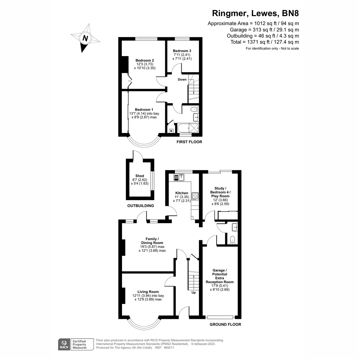 Lewes Road, Ringmer BN8, 3 bedroom semidetached house for sale