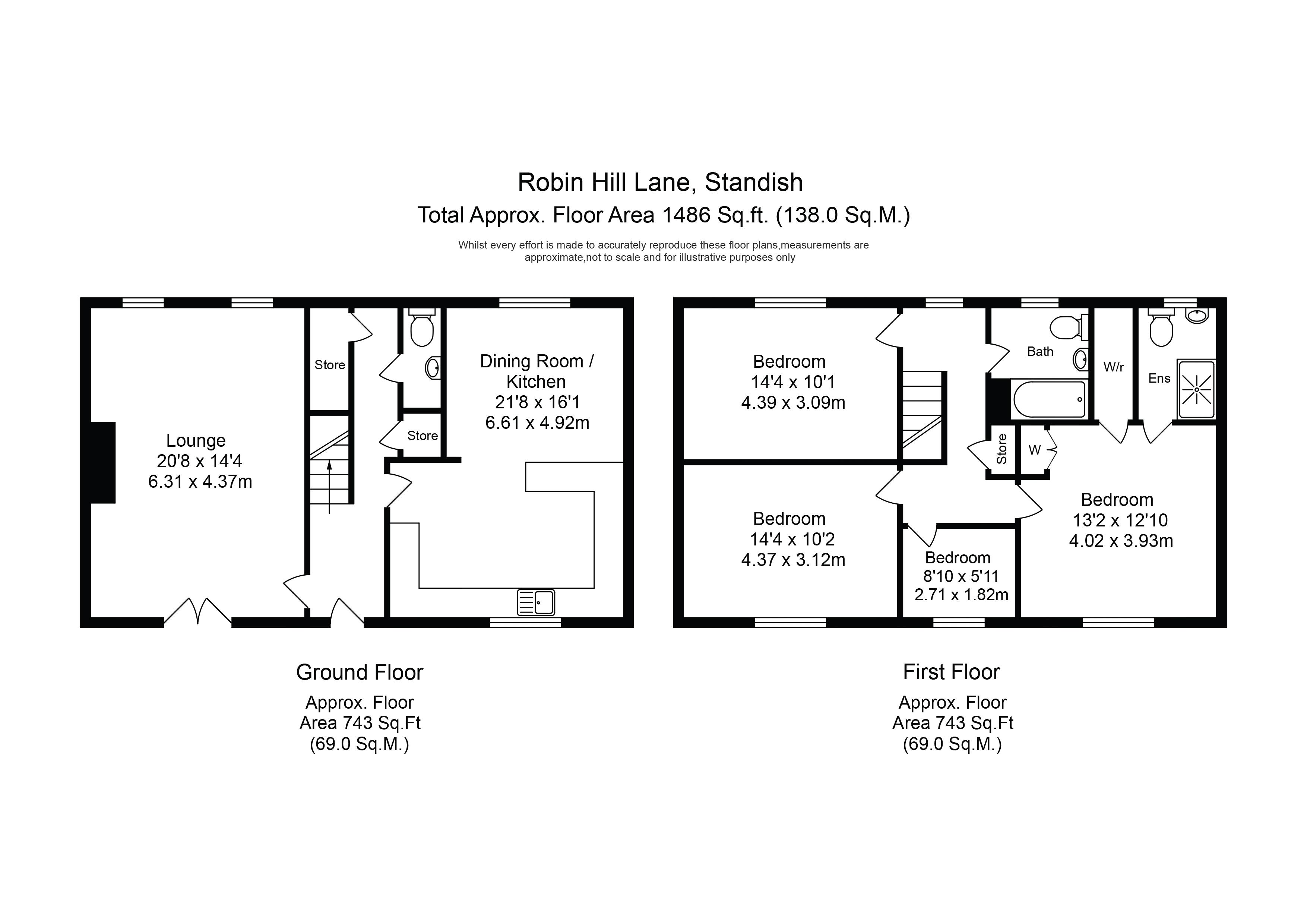 4 Bedrooms  for sale in Robin Hill Lane, Standish, Wigan WN6