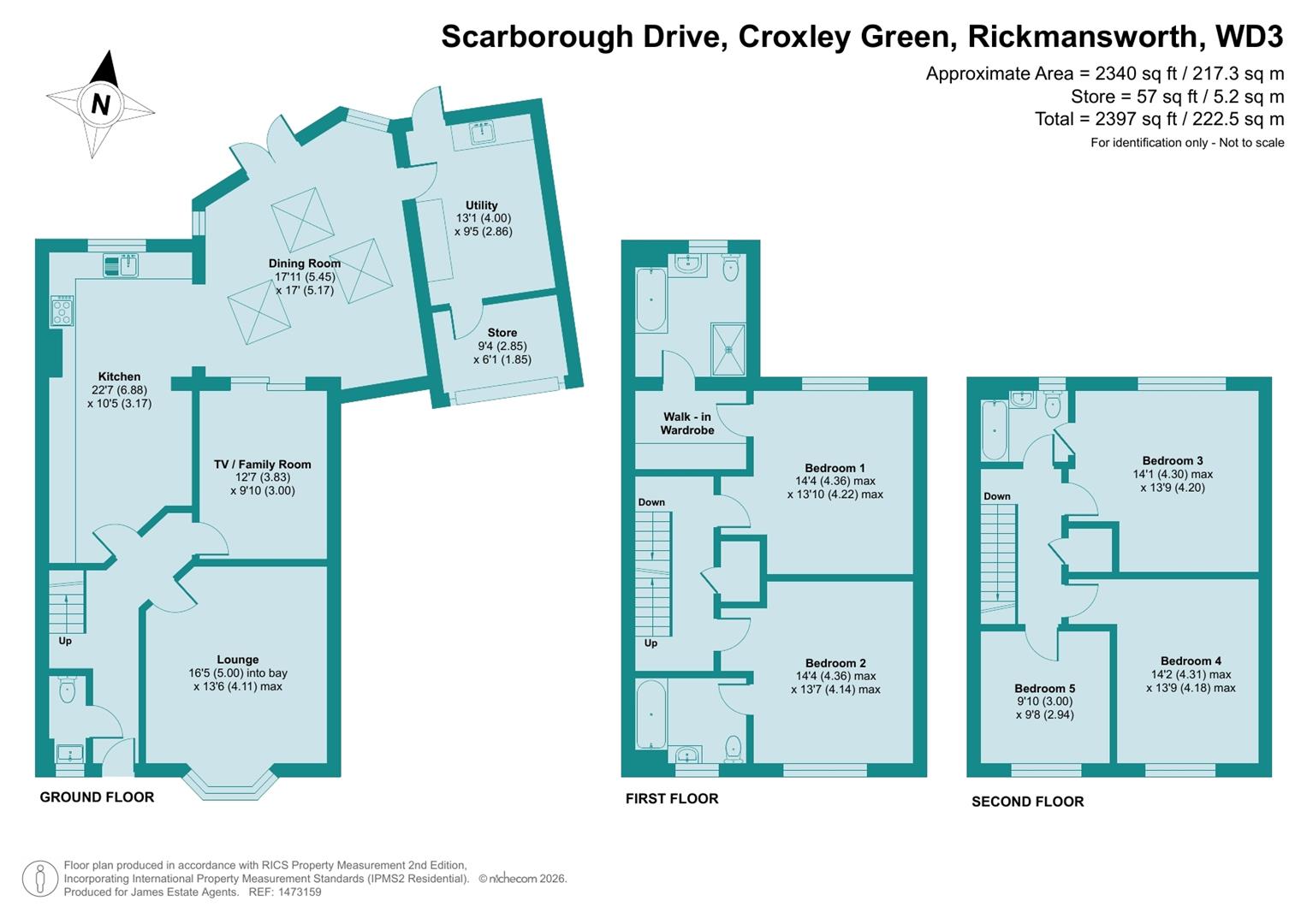 15, Scarborough Drive, Rickmansworth floorplan